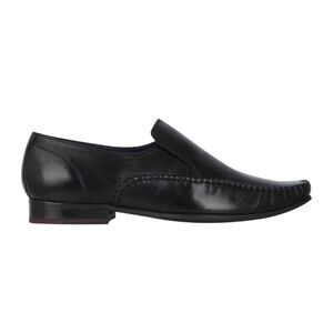 Firetrap Mens Hampton Leather Shoes / Black